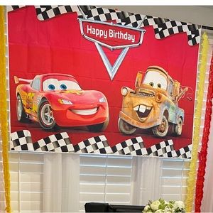 Disney Cars party backdrop